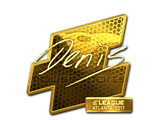Artwork for Sticker | denis (Gold) | Atlanta 2017