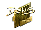 Artwork for Sticker | denis (Gold) | Boston 2018