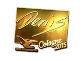 Artwork for Sticker | denis (Gold) | Cologne 2015