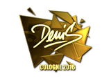 Artwork for Sticker | denis (Gold) | Cologne 2016