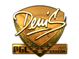 Artwork for Sticker | denis (Gold) | Krakow 2017