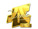 Artwork for Sticker | dennis (Gold) | Atlanta 2017