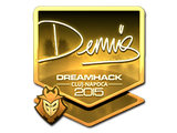 Artwork for Sticker | dennis (Gold) | Cluj-Napoca 2015