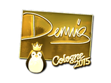 Artwork for Sticker | dennis (Gold) | Cologne 2015