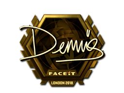 Sticker | dennis (Gold) | London 2018