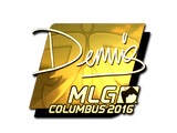 Artwork for Sticker | dennis (Gold) | MLG Columbus 2016