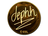 Artwork for Sticker | dephh (Gold) | Katowice 2019