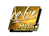 Artwork for Sticker | device (Gold) | MLG Columbus 2016