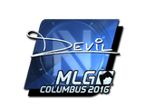 Artwork for Sticker | DEVIL (Foil) | MLG Columbus 2016