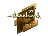 Sticker | devoduvek (Gold) | Boston 2018