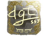 Artwork for Sticker | dgt (Gold) | Austin 2025