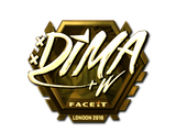 Artwork for Sticker | Dima (Gold) | London 2018