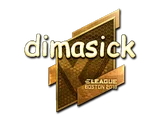 Sticker | dimasick (Gold) | Boston 2018