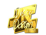 Sticker | disco doplan (Gold) | Atlanta 2017