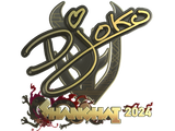 Artwork for Sticker | Djoko (Gold) | Shanghai 2024