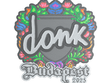 Artwork for Sticker | donk (Embroidered) | Budapest 2025