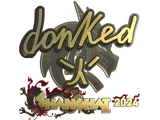 Artwork for Sticker | donk (Gold) | Shanghai 2024