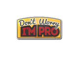 Artwork for Sticker | Don't Worry, I'm Pro