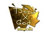 Artwork for Sticker | Dosia (Gold) | Cologne 2016
