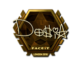 Artwork for Sticker | Dosia (Gold) | London 2018