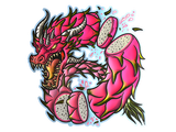 Artwork for Sticker | Dragon Fruit (Foil)