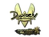 Artwork for Sticker | dupreeh (Gold) | Antwerp 2022