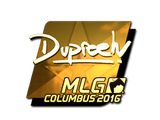 Artwork for Sticker | dupreeh (Gold) | MLG Columbus 2016