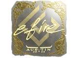 Artwork for Sticker | efire (Gold) | Austin 2025