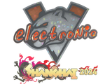 Artwork for Sticker | electronic (Glitter) | Shanghai 2024