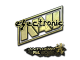 Artwork for Sticker | electronic (Gold) | Antwerp 2022