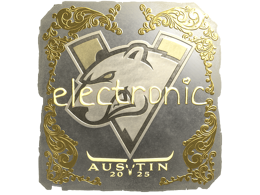 Sticker | electronic (Gold) | Austin 2025