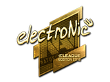 Artwork for Sticker | electronic (Gold) | Boston 2018