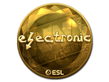 Artwork for Sticker | electronic (Gold) | Katowice 2019