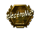 Artwork for Sticker | electronic (Gold) | London 2018