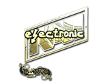 Artwork for Sticker | electronic (Gold) | Paris 2023
