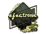 Artwork for Sticker | electronic (Gold) | Rio 2022