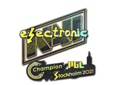 Artwork for Sticker | electroNic (Holo) | Stockholm 2021