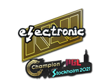 Sticker | electroNic | Stockholm 2021