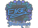 Artwork for Sticker | EliGE | Budapest 2025