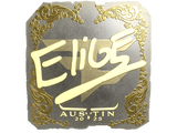 Artwork for Sticker | EliGE (Gold) | Austin 2025