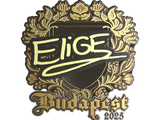 Artwork for Sticker | EliGE (Gold) | Budapest 2025