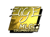 Artwork for Sticker | EliGE (Gold) | MLG Columbus 2016