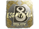 Artwork for Sticker | esenthial (Gold) | Austin 2025