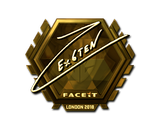 Artwork for Sticker | Ex6TenZ (Gold) | London 2018