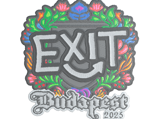 Sticker | exit (Embroidered) | Budapest 2025