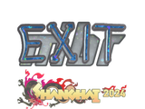 Artwork for Sticker | exit (Glitter) | Shanghai 2024