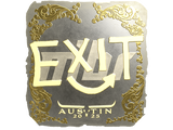 Artwork for Sticker | exit (Gold) | Austin 2025