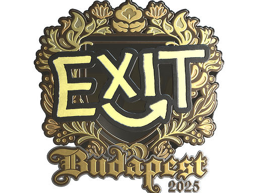 Sticker | exit (Gold) | Budapest 2025