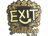 Artwork for Sticker | exit (Gold) | Budapest 2025