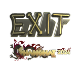 Artwork for Sticker | exit (Gold) | Shanghai 2024
